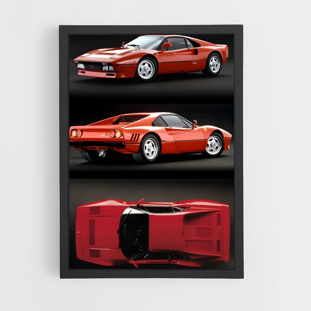 Poster Ferrari 288 GTO (vue 2)